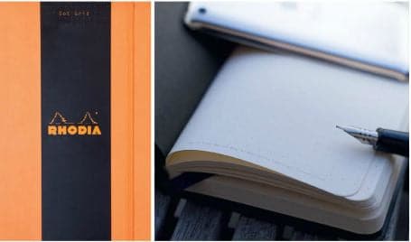 Rhodia Webnotebook A5 -- Orange : Dot Grid - The Journal Shop