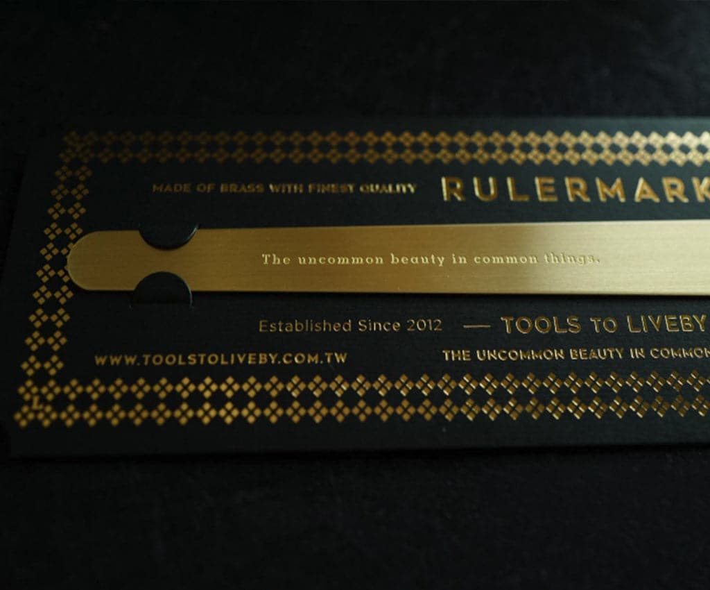 Tools to Live By - Brass Rulermark - The Journal Shop