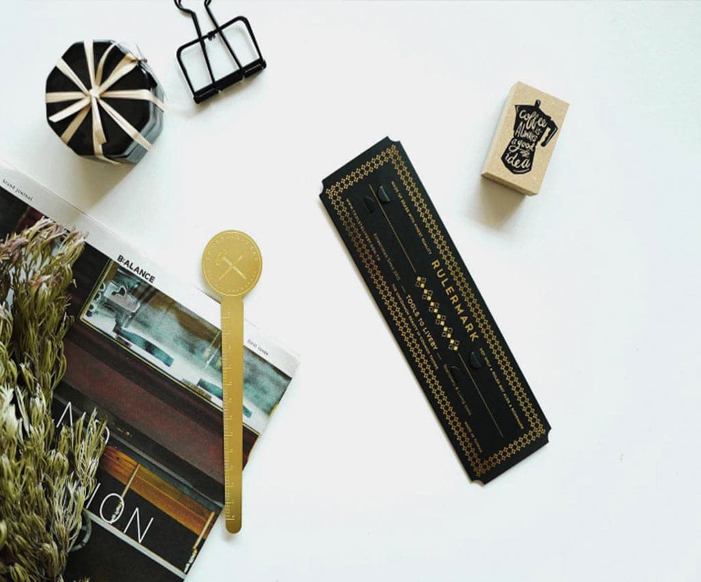 Tools to Live By - Brass Rulermark - The Journal Shop