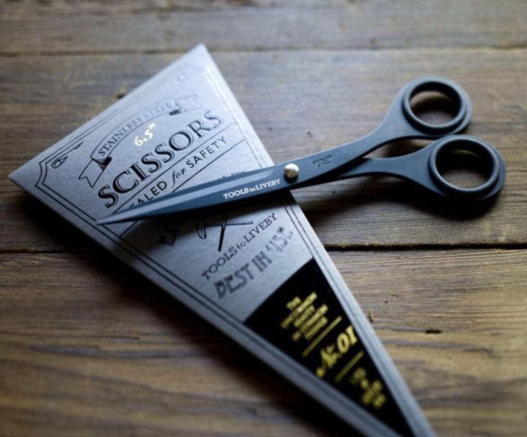Tools to Live By -- Scissors 6.5" -- Black - The Journal Shop
