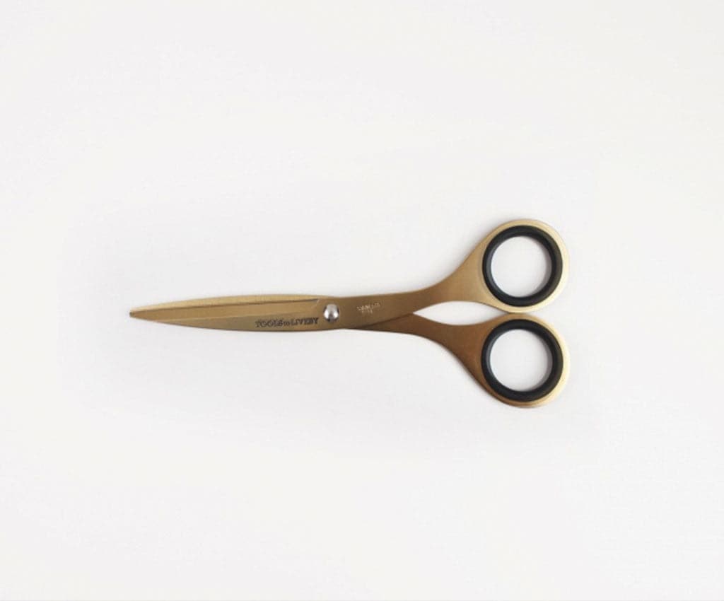 Tools to Live By -- Scissors 6.5" -- Gold - The Journal Shop