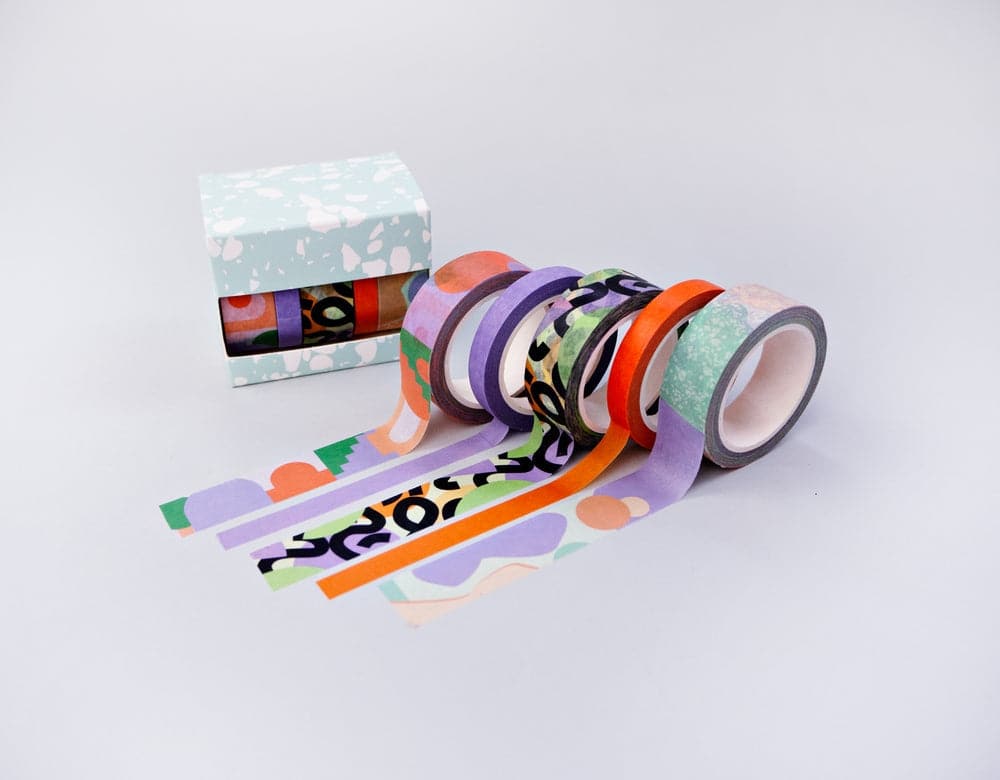 The Completist Pastel Cities Washi Tape Set - The Journal Shop