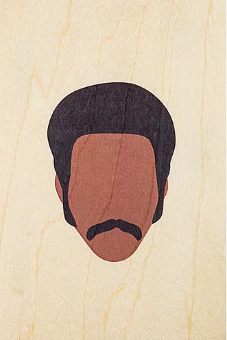 WOODHI Wooden Postcard - 70's Movie Icons Shaft - The Journal Shop