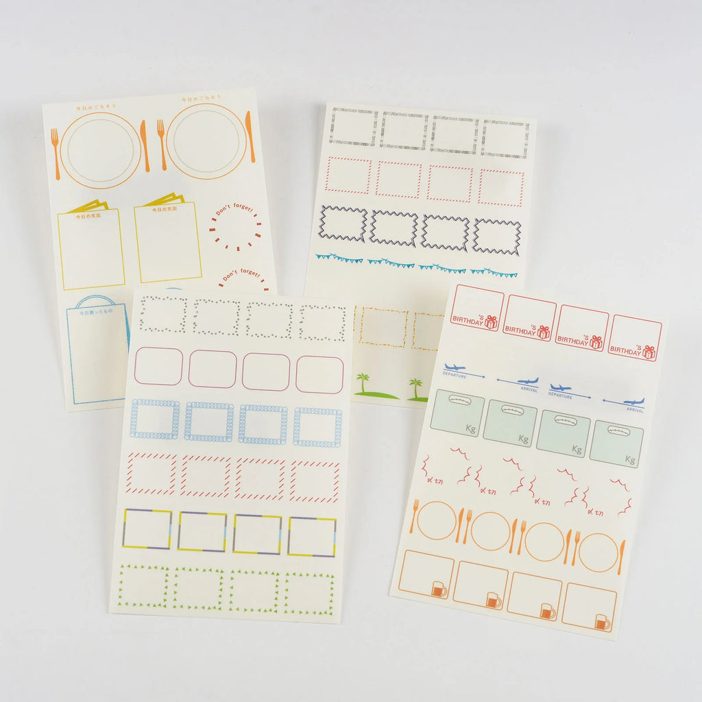 Hobonichi Frame Stickers [4 sheets] - The Journal Shop