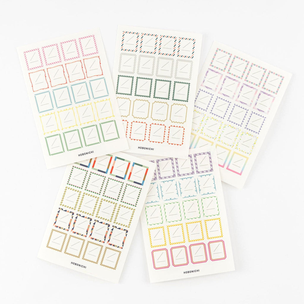 Hobonichi  Frame Stickers for Dates [5 sheets] - The Journal Shop