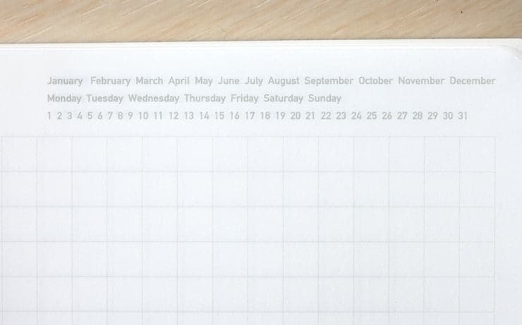 STALOGY 365 Days Notebook - Black (A6, Grid)