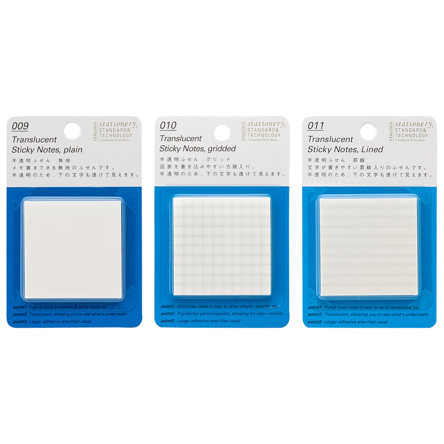 Stalogy Translucent Sticky Notes - The Journal Shop