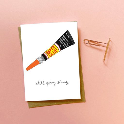 You've got pen on your face 'Still going strong' Greeting Card - The Journal Shop