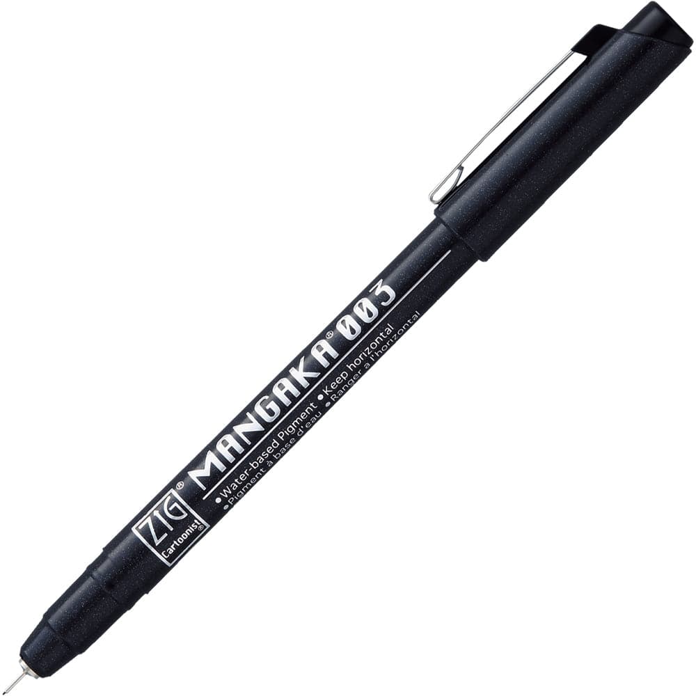 Kuretake ZIG Cartoonist Mangaka Outline Pen (Black) - The Journal Shop