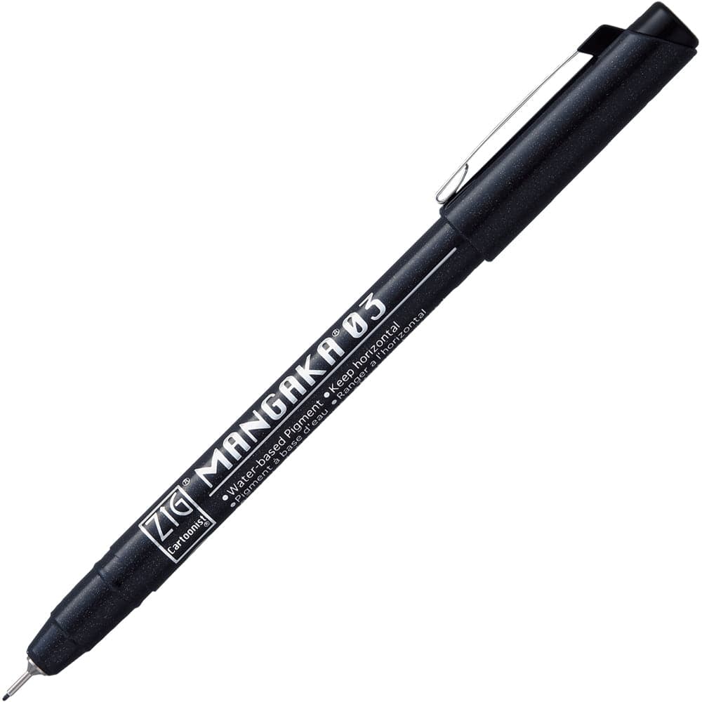 Kuretake ZIG Cartoonist Mangaka Outline Pen (Black) - The Journal Shop