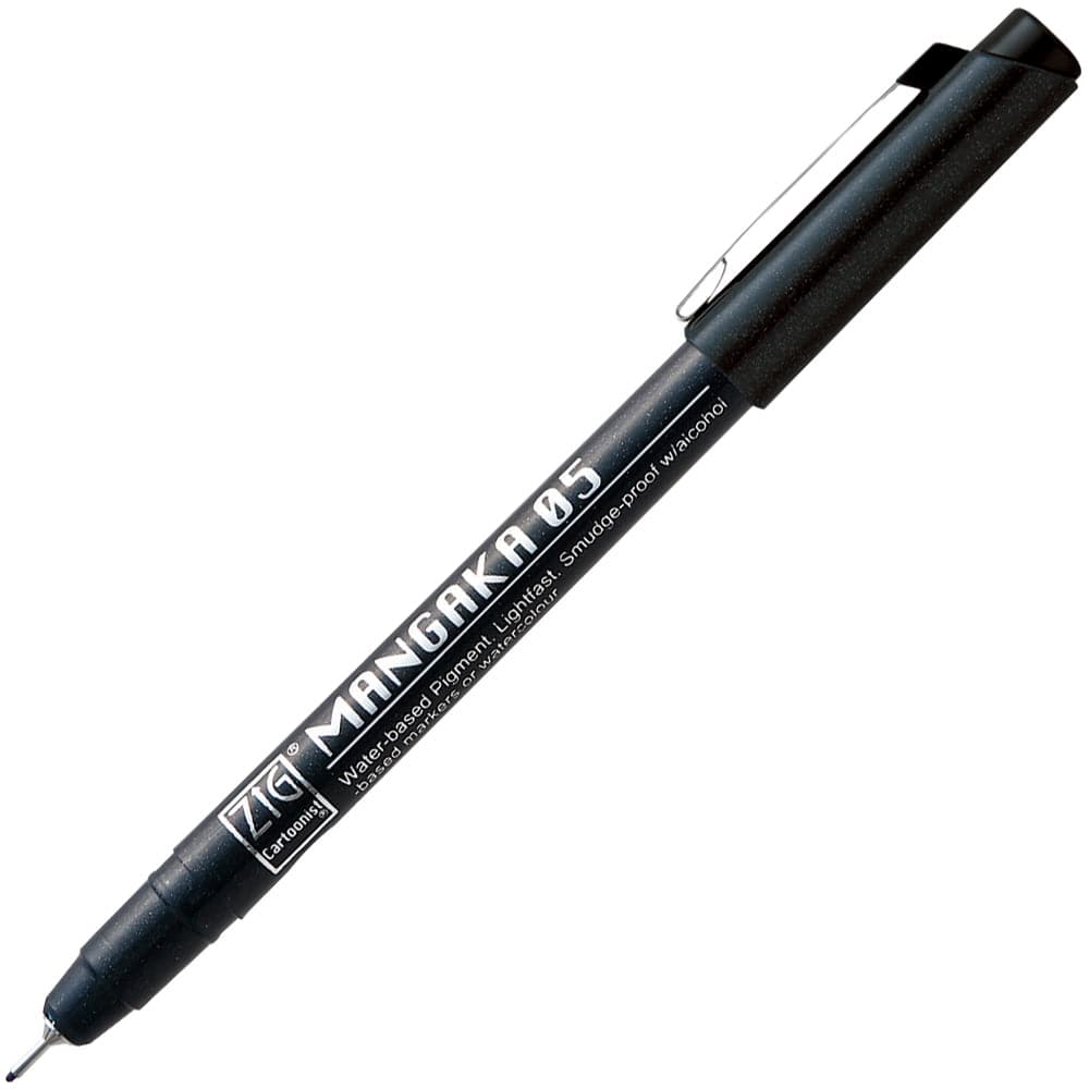 Kuretake ZIG Cartoonist Mangaka Outline Pen (Black) - The Journal Shop