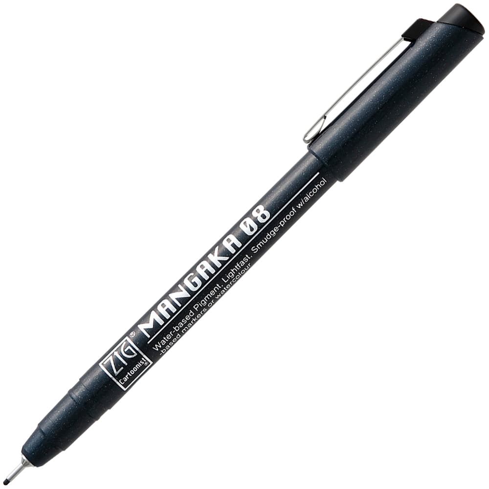 Kuretake ZIG Cartoonist Mangaka Outline Pen (Black) - The Journal Shop