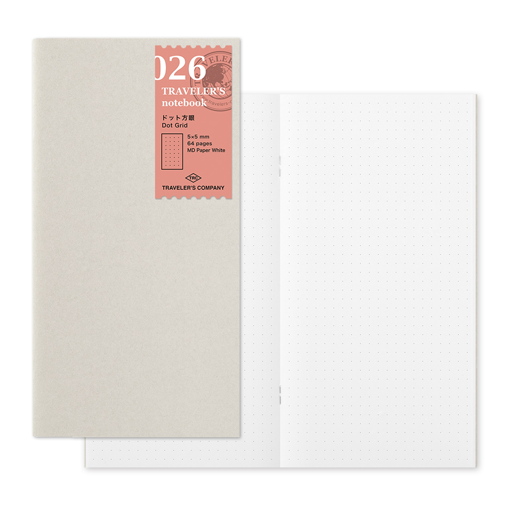 TRAVELER'S Notebook Refill 026 - Dot Grid - The Journal Shop