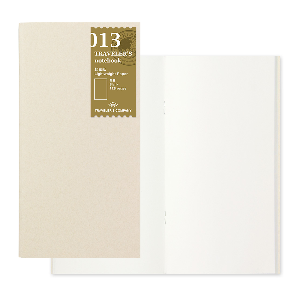  TRAVELER'S COMPANY TRAVELER'S notebook Refill 003 - Regular  Size - Blank