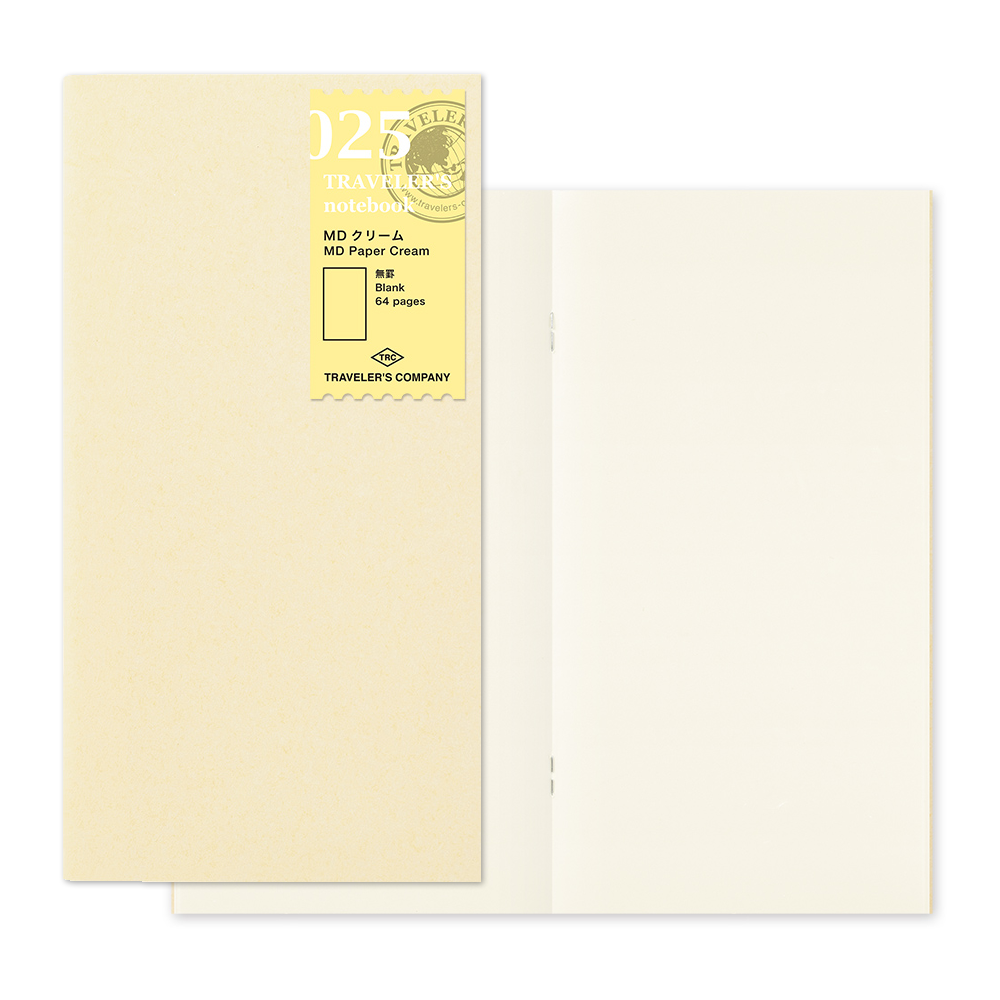 TRAVELER'S Notebook Refill 025 MD Paper Cream - The Journal Shop