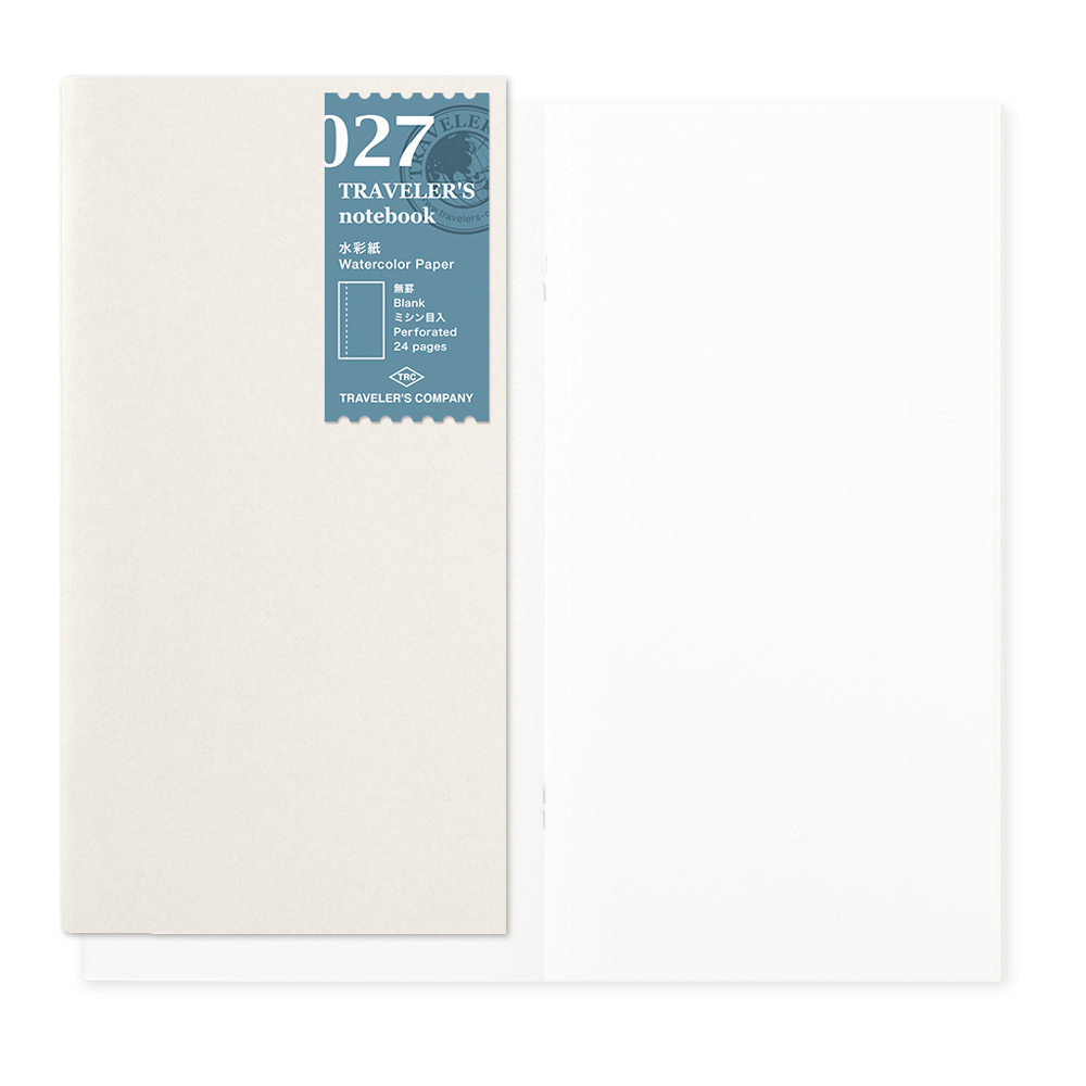 TRAVELER'S Notebook Refill 027 Watercolor Paper - The Journal Shop