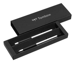 Tombow Zoom 707 Pen and Pencil Set -- White & Black - The Journal Shop