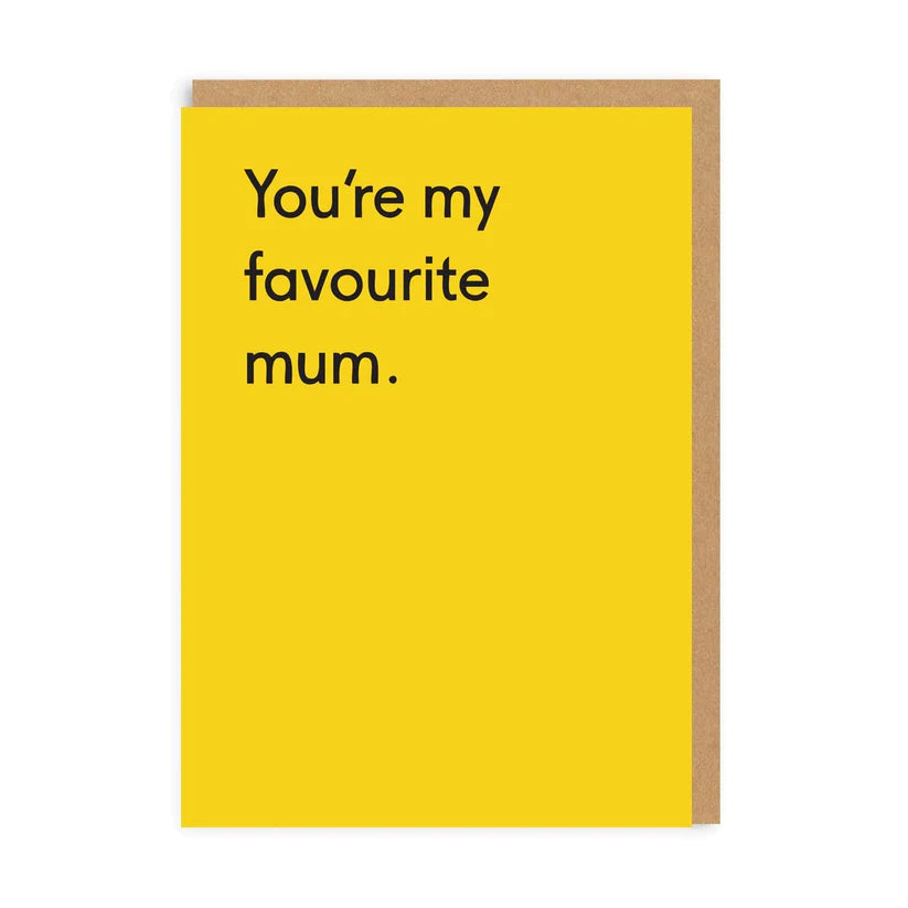 Ohh Deer Favourite Mum Greeting Card - The Journal Shop