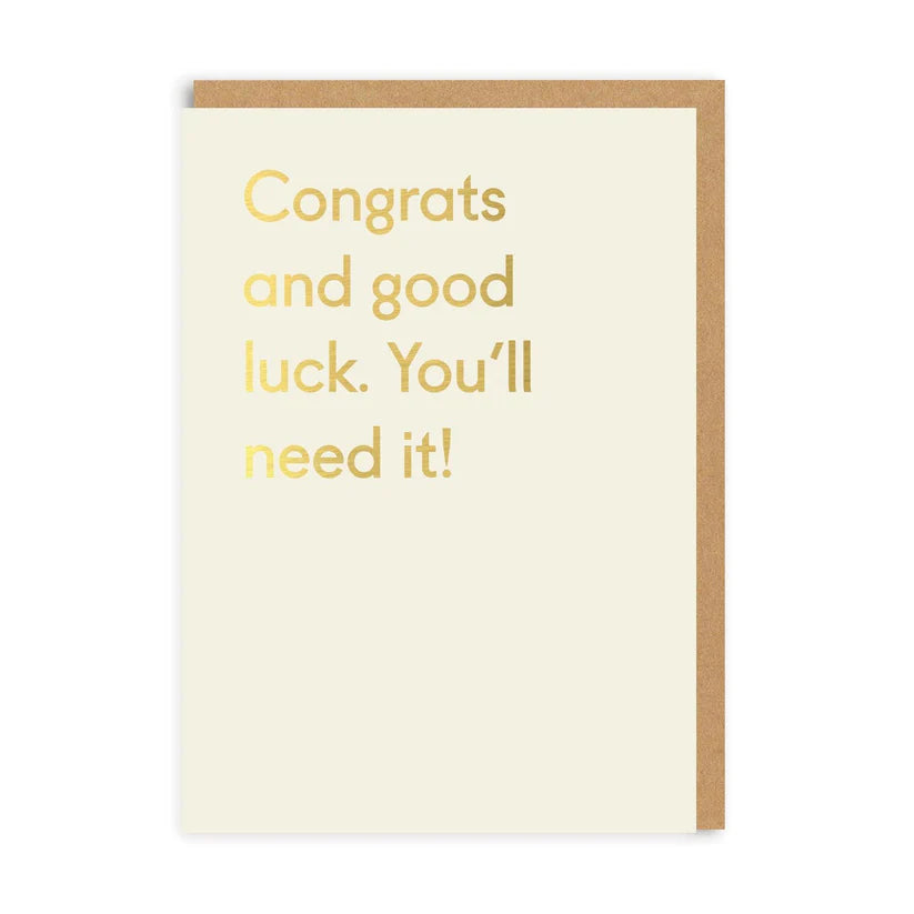Ohh Deer Good Luck, You'll Need It Greeting Card - The Journal Shop