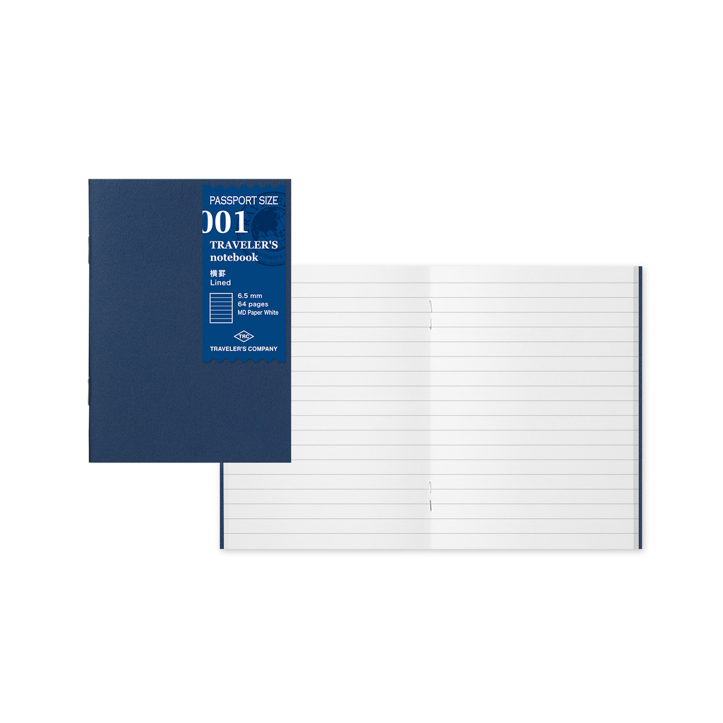TRAVELER'S Passport Notebook Refill 001 : Lined MD Paper - The Journal Shop