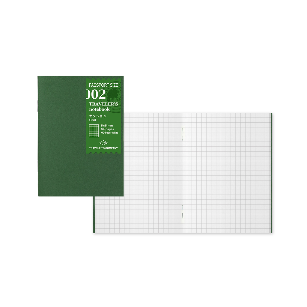 TRAVELER'S Passport Notebook -- Refill 002 : Grid MD Paper - The Journal Shop