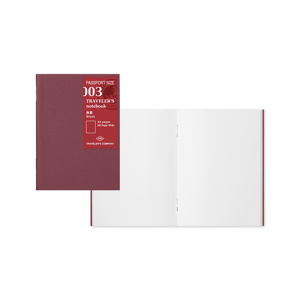 TRAVELER'S Passport Notebook -- Refill 003 : Plain MD Paper - The Journal Shop