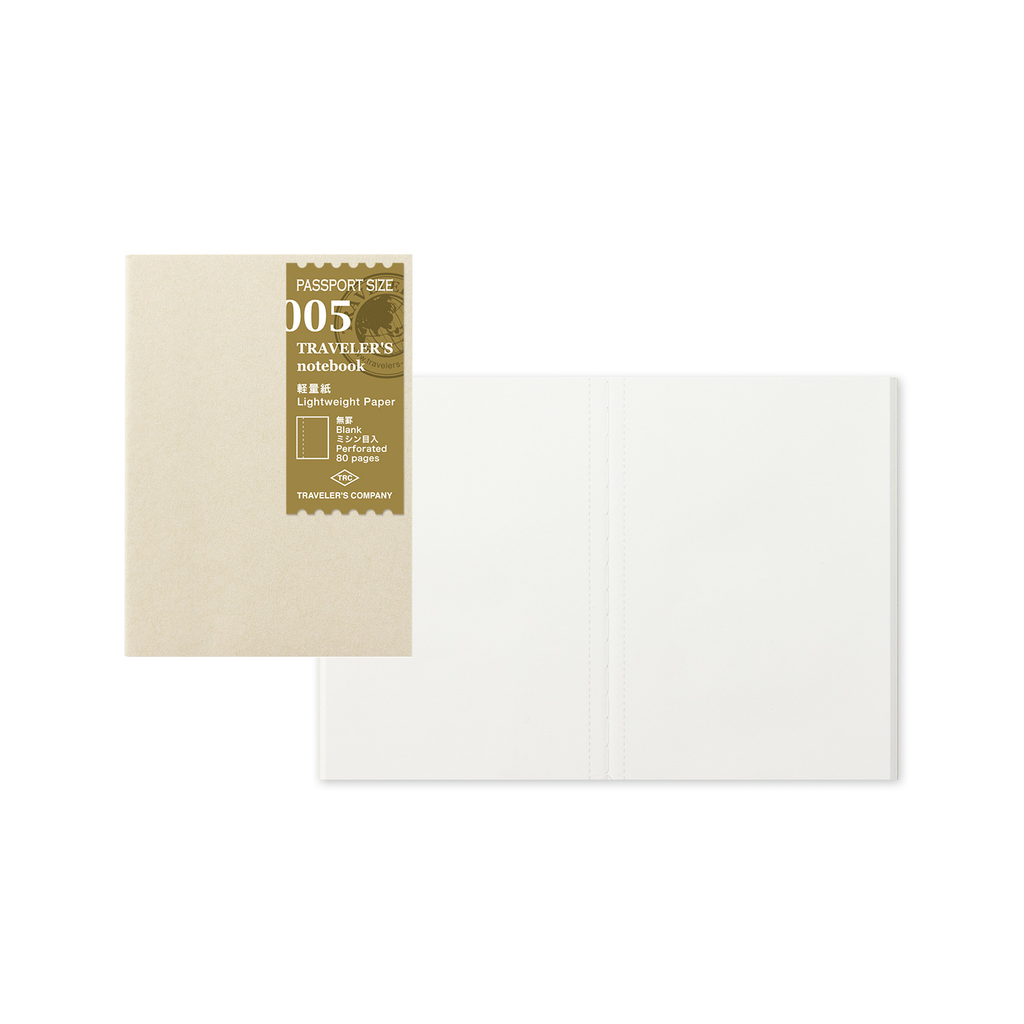 TRAVELER'S Passport Notebook -- Refill 005 : Lightweight Paper - The Journal Shop