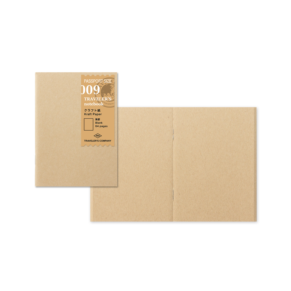 TRAVELER'S Passport Notebook -- Refill 009 : Kraft Paper - The Journal Shop