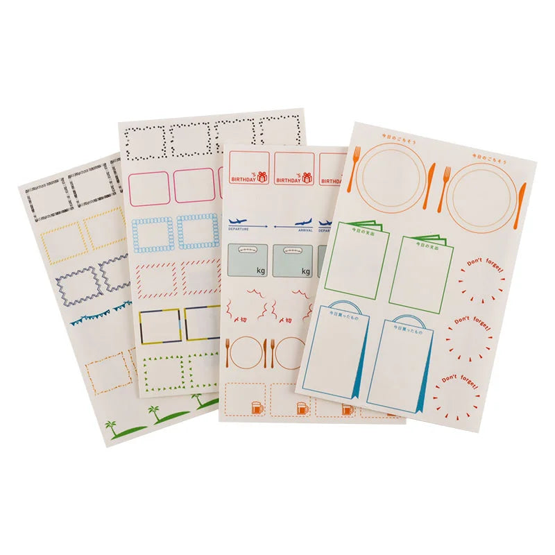Hobonichi Frame Stickers [4 sheets] - The Journal Shop