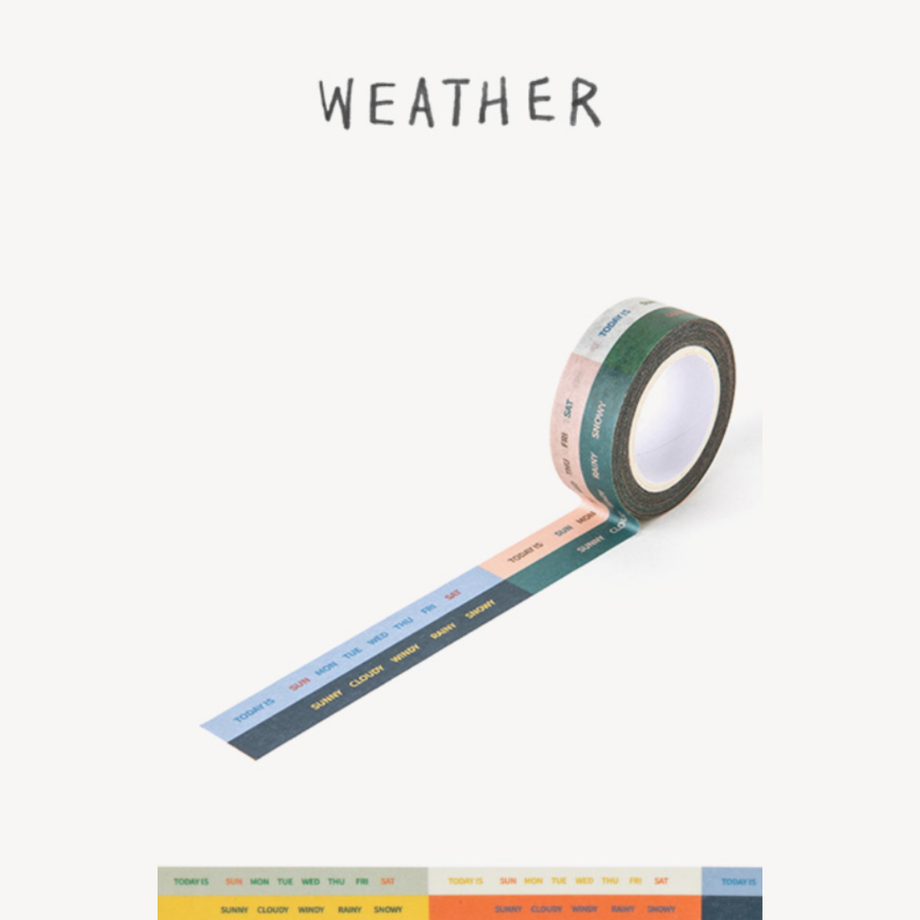 Livework Life & Pieces Paper Tape - 15mm - Weather - The Journal Shop