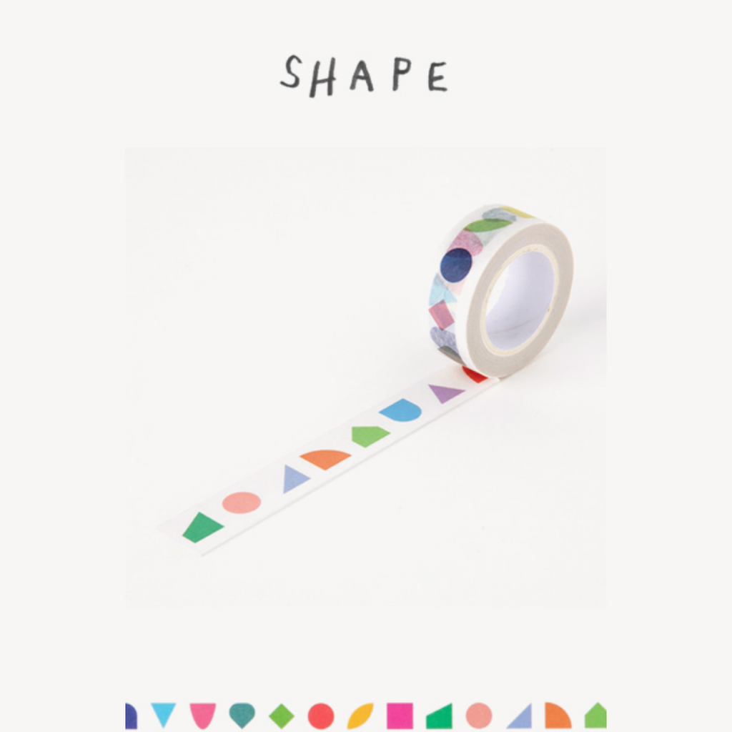 Livework Life & Pieces Paper Tape - 15mm - Shape - The Journal Shop