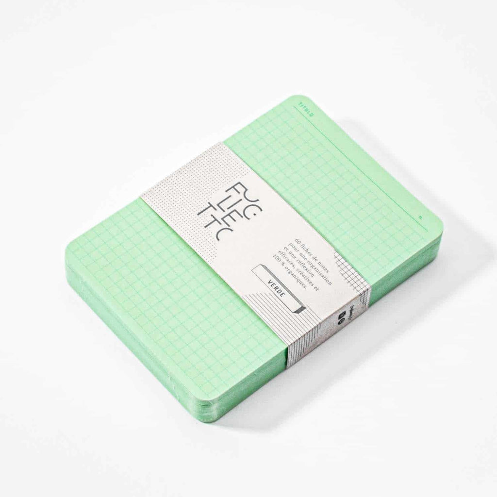 Foglietto Memo Cards - Verde | A6 (Deck of 60 Cards) - The Journal Shop