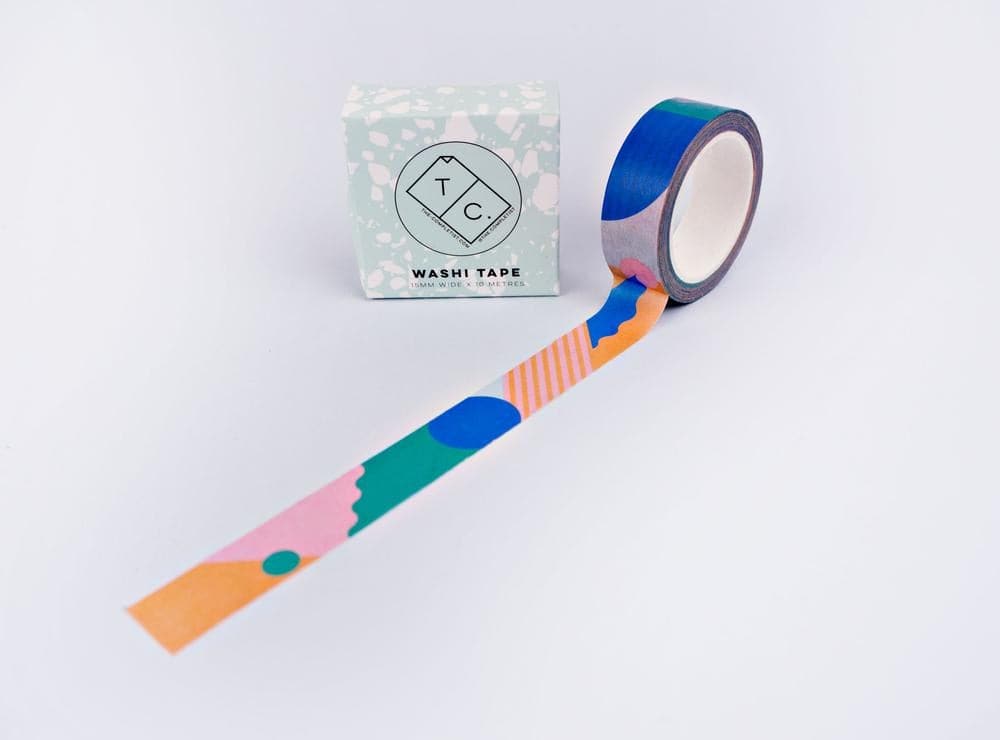 The Completist Primary Miami Washi Tape - The Journal Shop