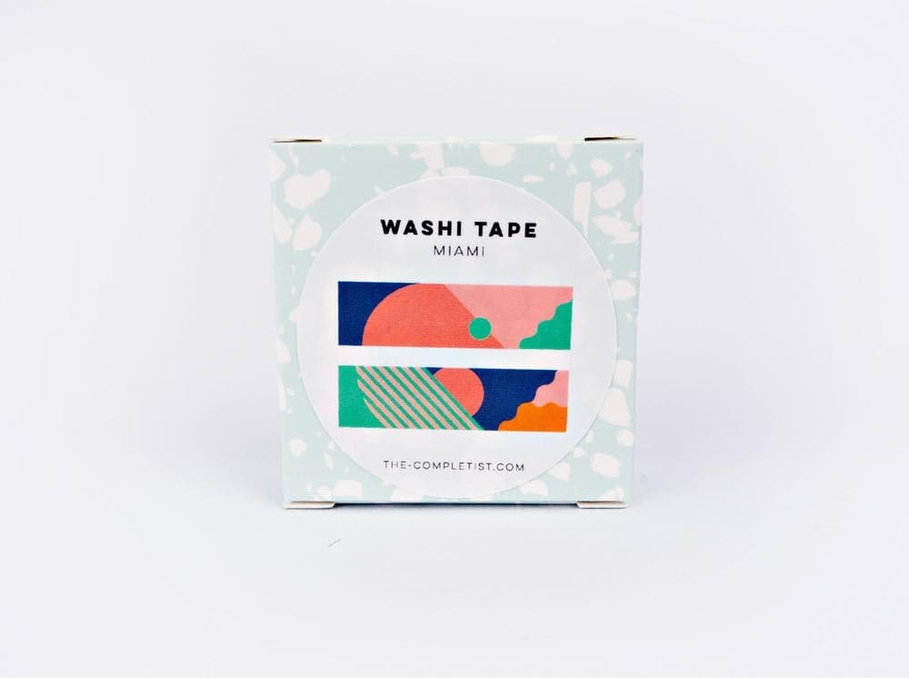 The Completist Pink Miami Washi Tape - The Journal Shop