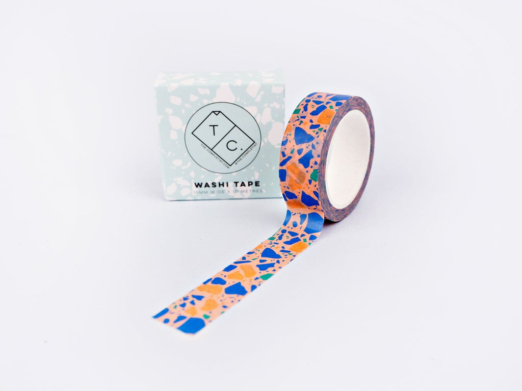 The Completist Peach Terrazzo Washi Tape - The Journal Shop