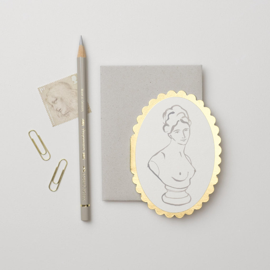 Wanderlust Classical Bust Mini Card - The Journal Shop