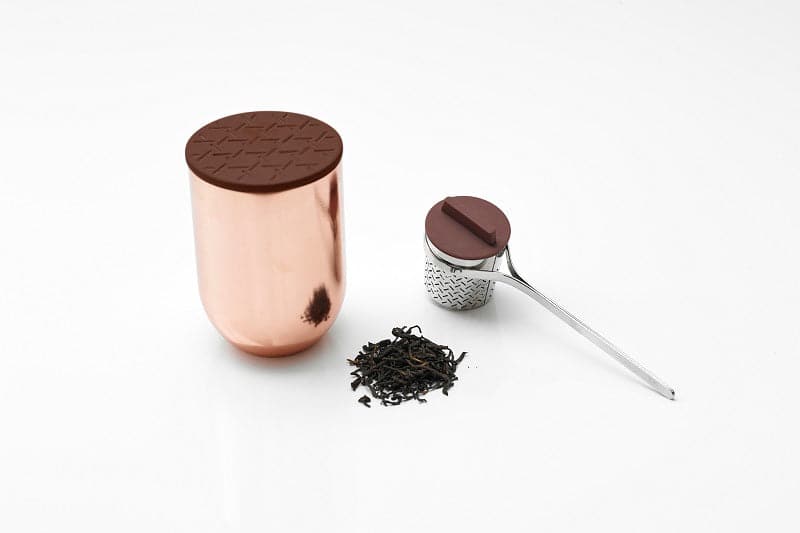 Toast Living -- WEAVER - Tea Jar - Copper - The Journal Shop