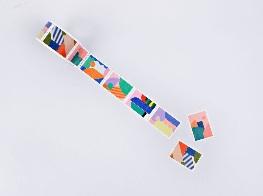 The Completist Miami Stamp Washi Tape - The Journal Shop