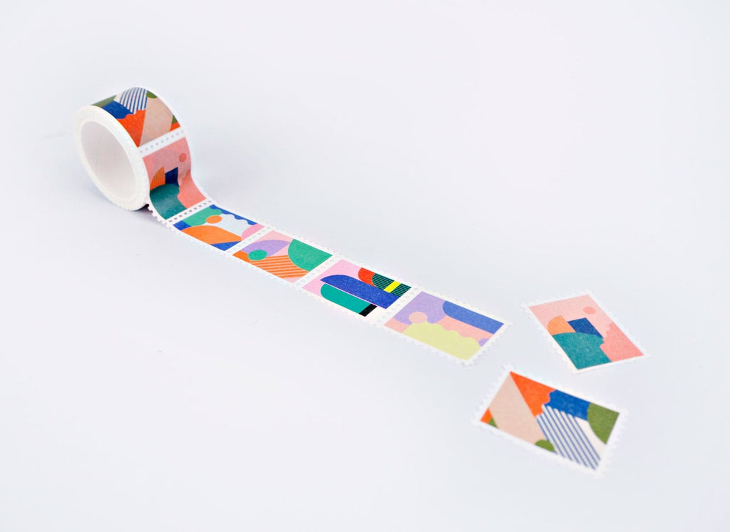 The Completist Miami Stamp Washi Tape - The Journal Shop