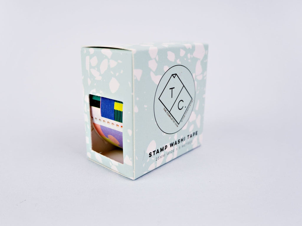 The Completist Miami Stamp Washi Tape - The Journal Shop