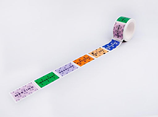The Completist work Mix Stamp Washi Tape - The Journal Shop