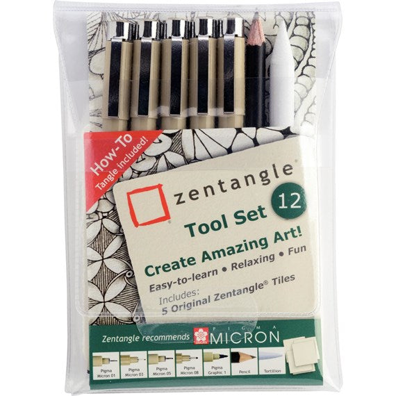 Sakura Zentangle Tool Set - 12 pieces - The Journal Shop